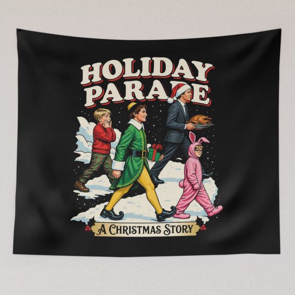 Item preview, Christmas Movies Holiday Parade Retro Comic Art designed and sold by Jessi-Scott-Art.