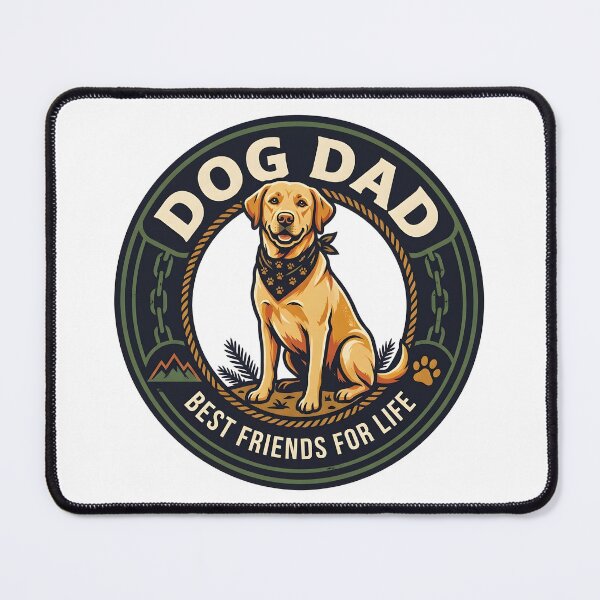 Item preview, Dog Dad Best Friends for Life – Vintage Dog Lover Graphic designed and sold by al21ex.