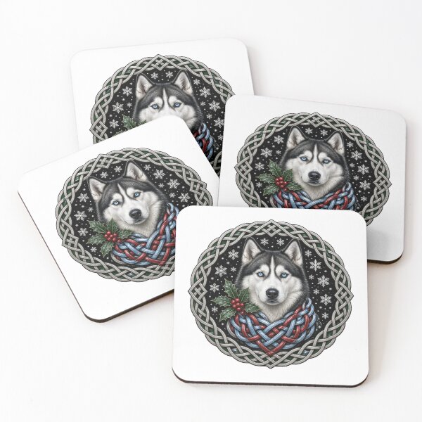 Item preview, Celtic Knot Husky with Holly designed and sold by Freckled-Monkey.