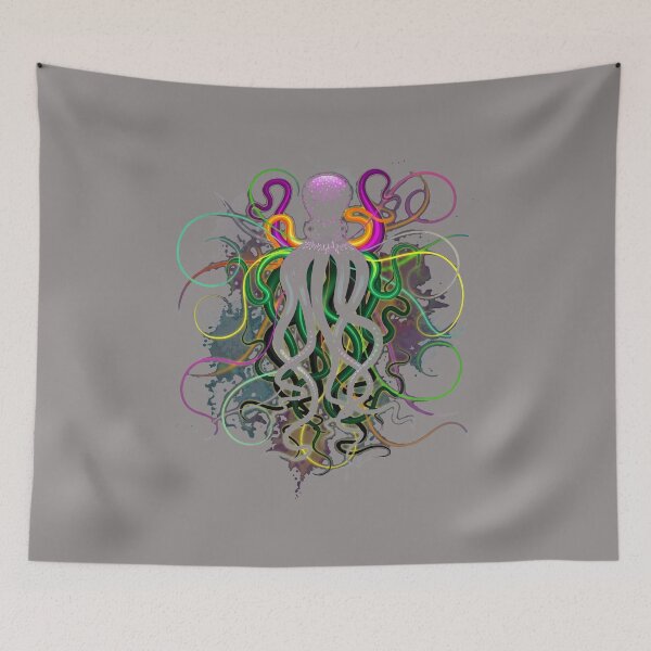 Item preview, Neon Octopus Psychedelic Glow Art-90 designed and sold by ErickTLaster.