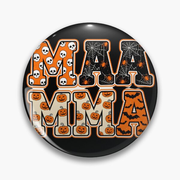 Item preview, Halloween Maamma Skulls Spiders Pumpkins Bats Spooky Retro Letters designed and sold by Zizo-DR44.