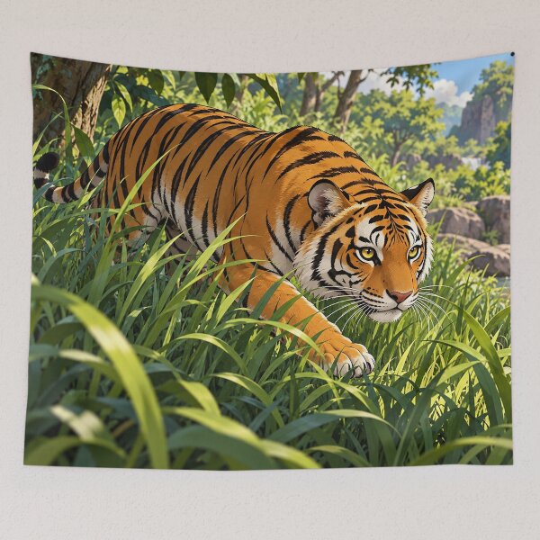 Item preview, Tigress on the Hunt designed and sold by nikkolaus.