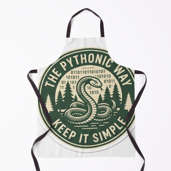 Item preview, The Pythonic Way Keep It Simple Design designed and sold by Purplippie.