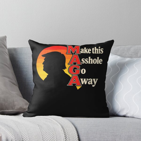 Item preview, Make This Asshole Go Away Political Satire Retro Sunset designed and sold by Chromatic-Cubes.