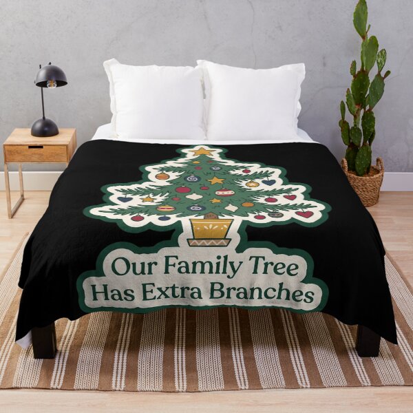 Item preview, Our Family Tree Has Extra Branches Christmas Sticker designed and sold by TheCalmEdit.