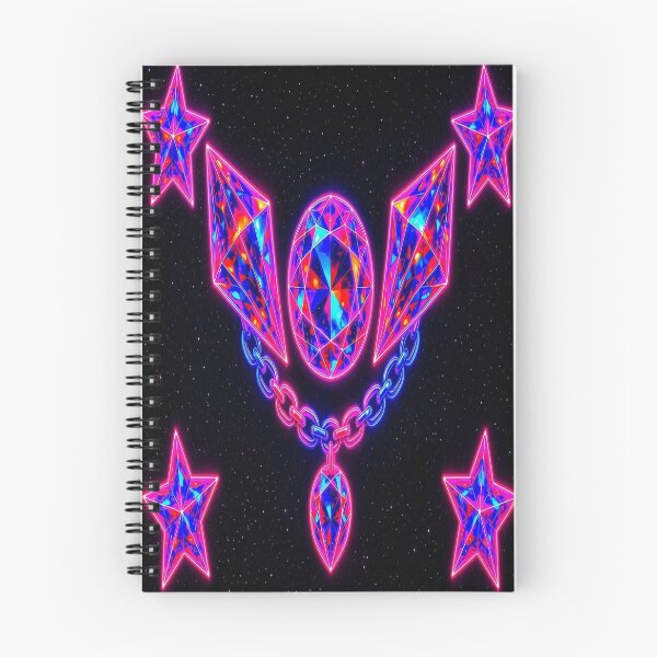 Item preview,  Neon Magical Girl Diamond Crest with Stars designed and sold by Breezes-of-Ida.