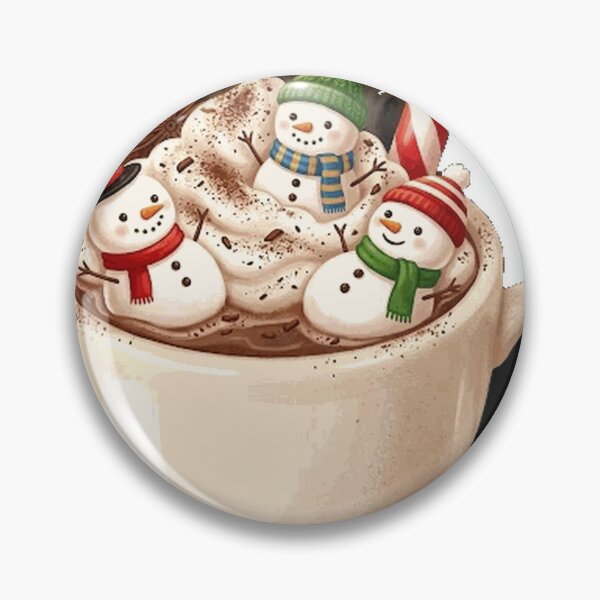 Item preview, Christmas Hot Chocolate Mug with Cute Snowmen and Candy Cane Classic T-Shirt_4afa736026 designed and sold by TheStephenBolin.
