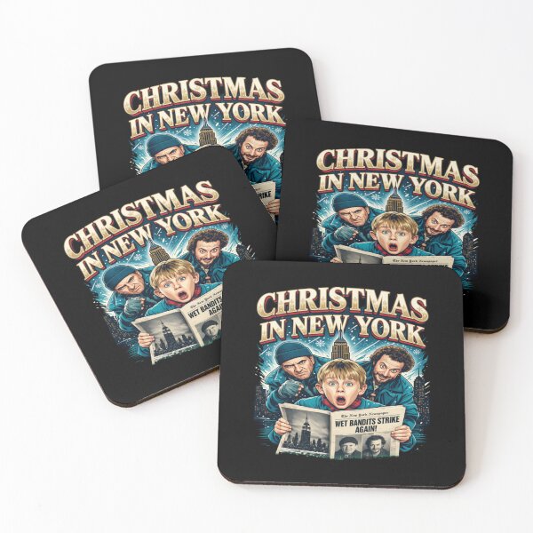Item preview, Home Alone Christmas in New York Wet Bandits Design designed and sold by Jessi-Scott-Art.