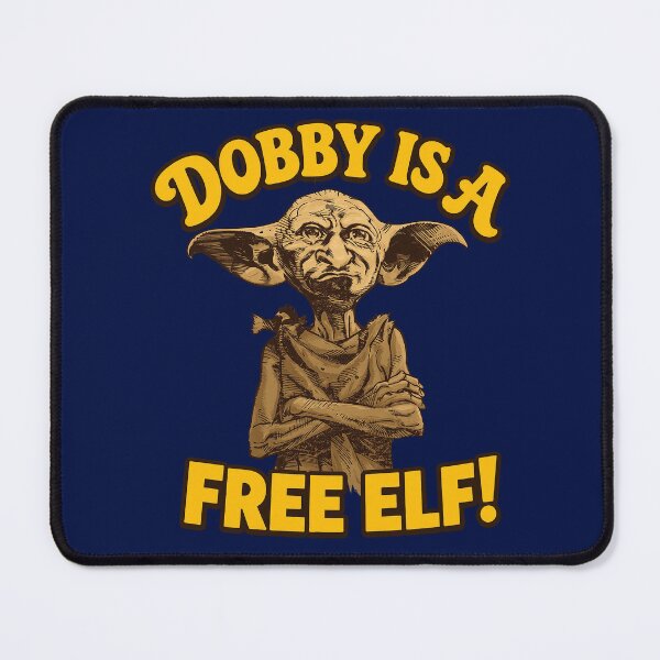 Item preview, Cute House Elf Holding Sock Free Elf Humor designed and sold by cleopatrareid.