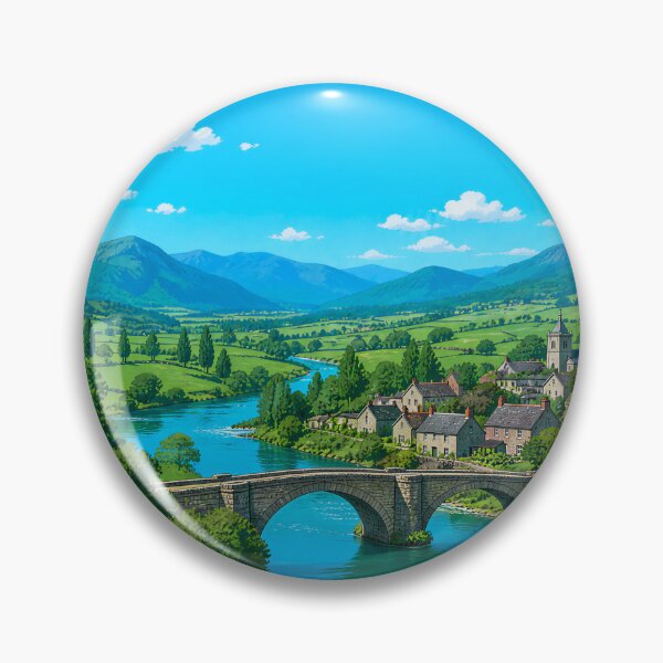 Item preview, Riverside Village in the Green Hills designed and sold by codex401.