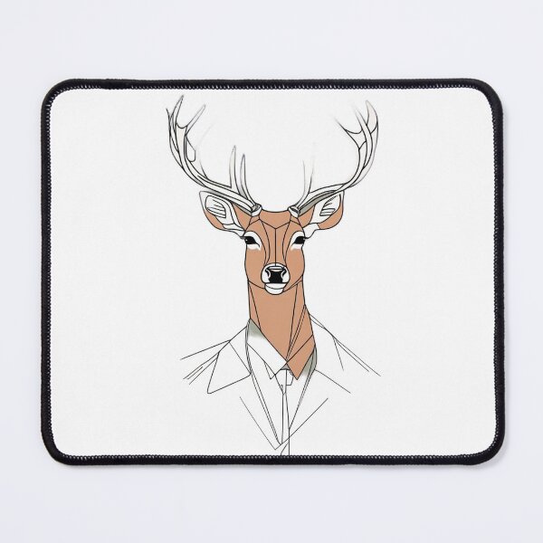 Item preview, Deer - Minimal Single-line Art designed and sold by Hidamari's SHOP.