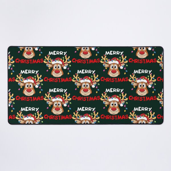Item preview, Merry Christmas Red Reindeer Face designed and sold by juanafree.