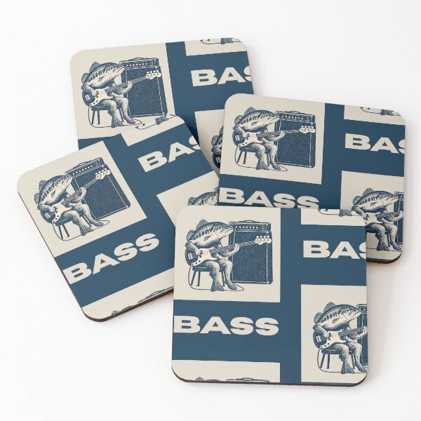 Item preview, Bass Player (Framed) - Funny Fish Playing Bass Pun designed and sold by Douglystuff.