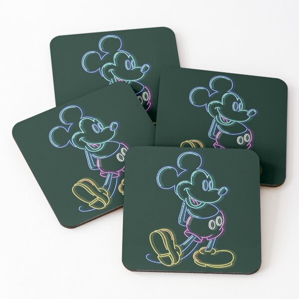 Item preview, Neon Outline Mouse Character Art designed and sold by juanafree.