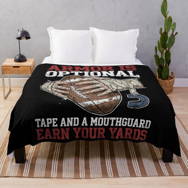 Item preview, Armor Is Optional – Tape and a Mouthguard Earn Your Yards Funny Rugby Player Warrior Humor Art designed and sold by Luminari Creations.