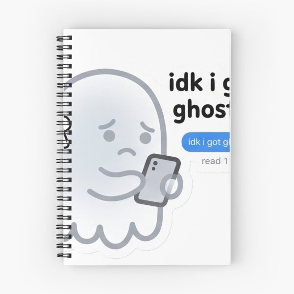 Item preview, Idk I Got Ghosted Cute Transparent Ghost Sticker designed and sold by Purplippie.