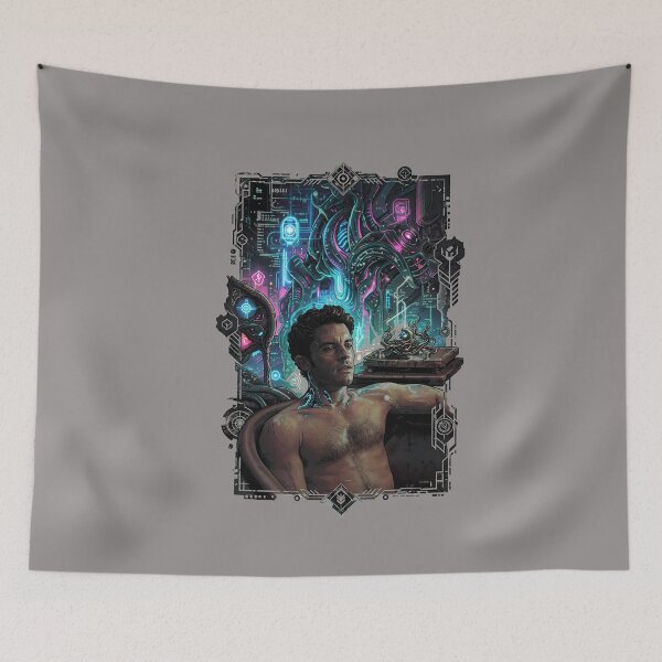 Item preview, Relaxed Posed Man Portrait In Dim Lighting-73 designed and sold by GeoffreyETilton.