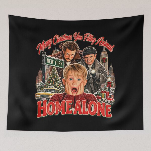Item preview, Home Alone Merry Christmas Vintage Holiday Movie designed and sold by Jessi-Scott-Art.