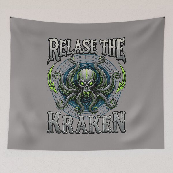 Item preview, Release The Kraken Neon Creature Monster-12 designed and sold by GeoffreyETilton.