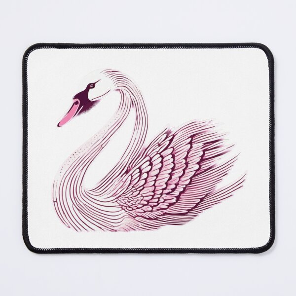 Item preview, Swan - Block Print designed and sold by Hidamari's SHOP.
