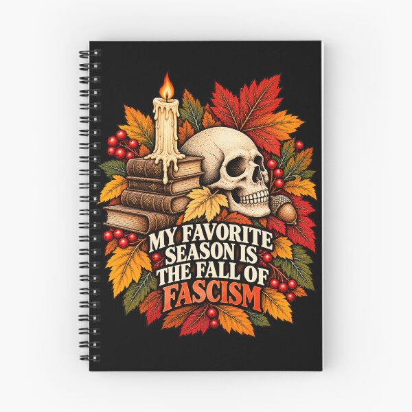 Item preview, My Favorite Season Is The Fall Of Fascism Vintage Gothic Skull Autumn designed and sold by GibasVisuals.
