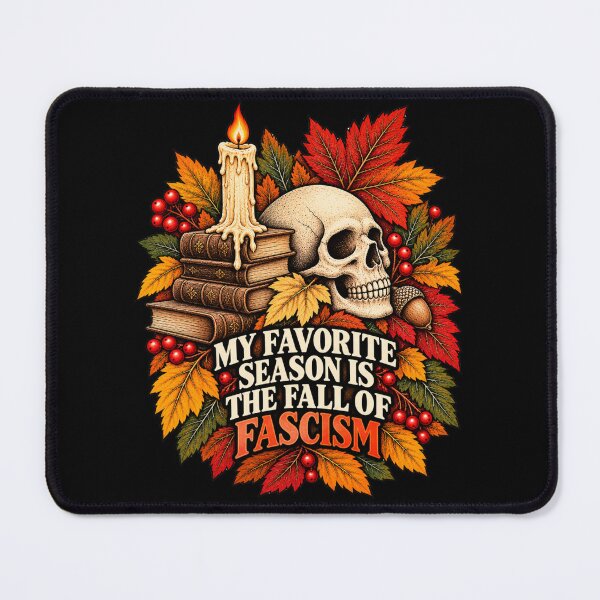 Item preview, My Favorite Season Is The Fall Of Fascism Vintage Gothic Skull Autumn designed and sold by GibasVisuals.