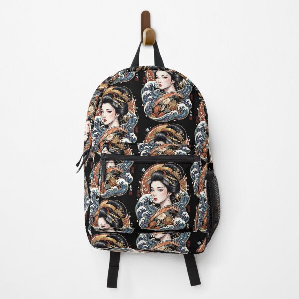 Item preview, mpress of the Sea: Japanese Geisha & Great Wave Ukiyo-e Graphic Artwork designed and sold by HexOne.