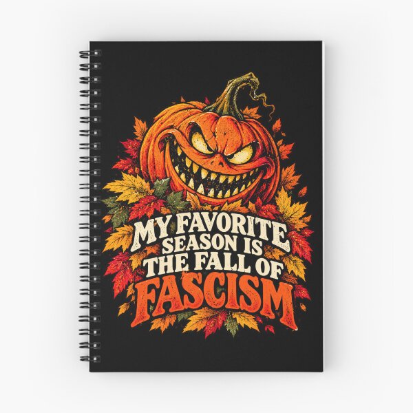 Item preview, My Favorite Season Is The Fall Of Fascism Evil Pumpkin Halloween Dark Humor designed and sold by GibasVisuals.