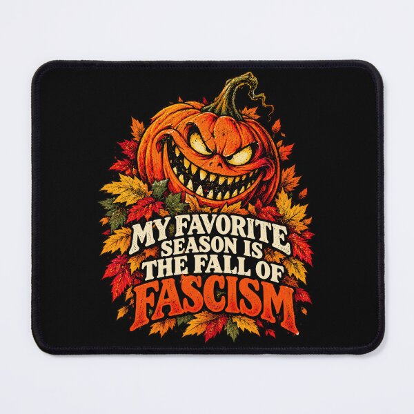 Item preview, My Favorite Season Is The Fall Of Fascism Evil Pumpkin Halloween Dark Humor designed and sold by GibasVisuals.
