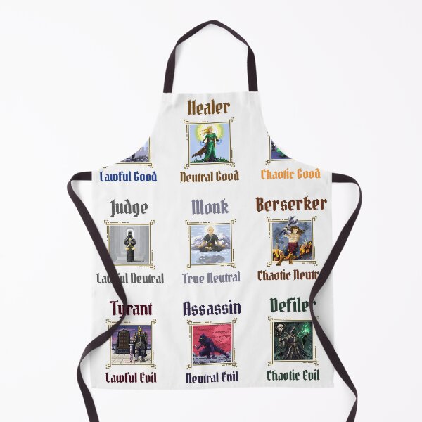 Item preview, RPG Alignments Chart - Retro Pixel Art designed and sold by OneToTee.