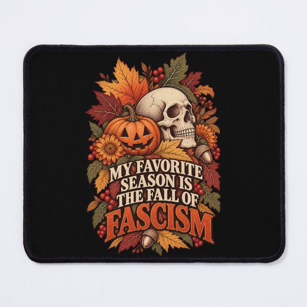 Item preview, My Favorite Season Is The Fall Of Fascism Skull Pumpkin Vintage Halloween designed and sold by GibasVisuals.