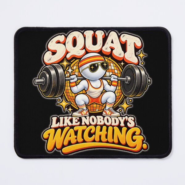 Item preview, Squat Like Nobody's Watching Funny Gym designed and sold by THAT-ONE-TEE.
