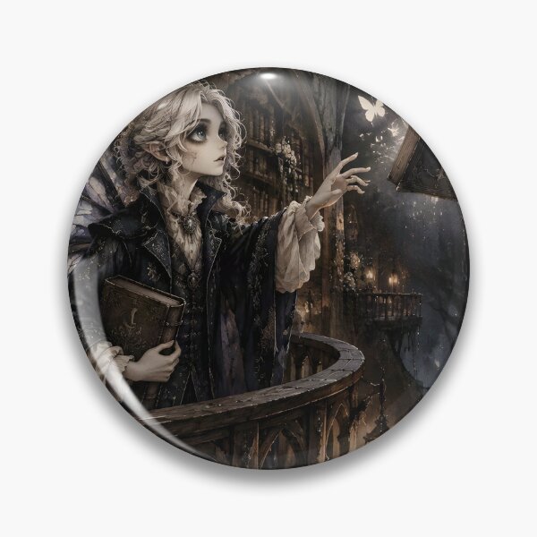 Item preview, Dark Academia Fairy with Floating Books designed and sold by sigmaartstudio.