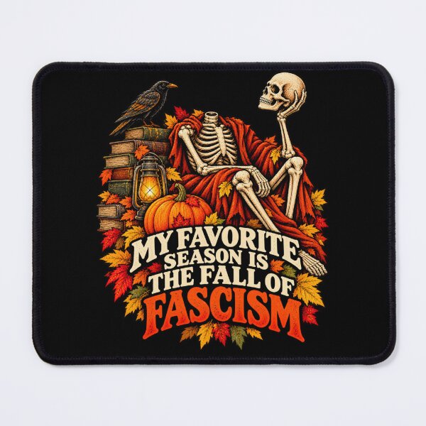 Item preview, My Favorite Season Is The Fall Of Fascism Skeleton Raven Gothic Autumn designed and sold by GibasVisuals.