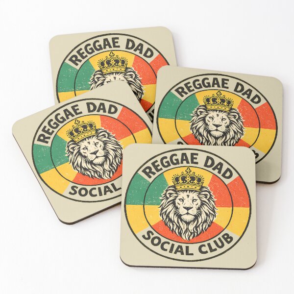 Item preview, Reggae Dad Social Club – Retro Rasta Lion designed and sold by Douglystuff.