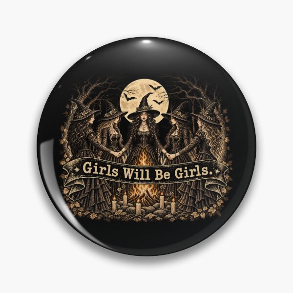 Item preview, Halloween Witches Around a Bonfire designed and sold by Daisy Grimes.