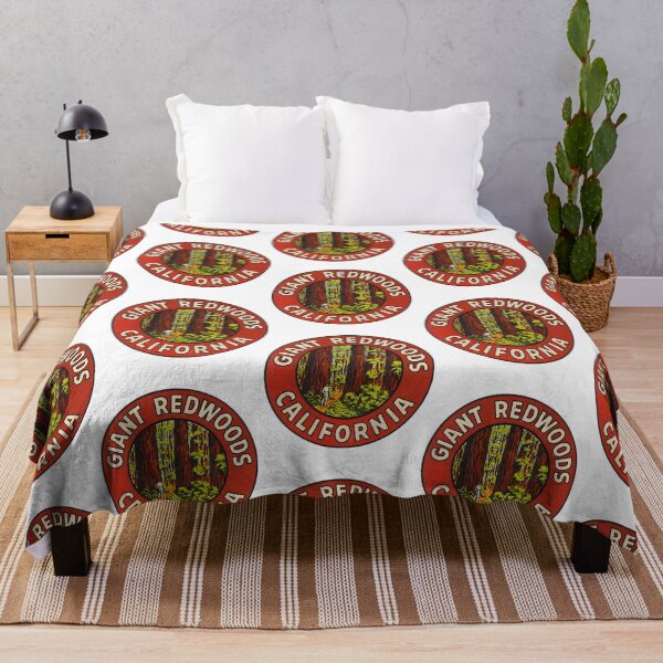 Item preview, Giant Redwoods Of California Vintage Retro Travel Decal designed and sold by aiyasm-ilawa.