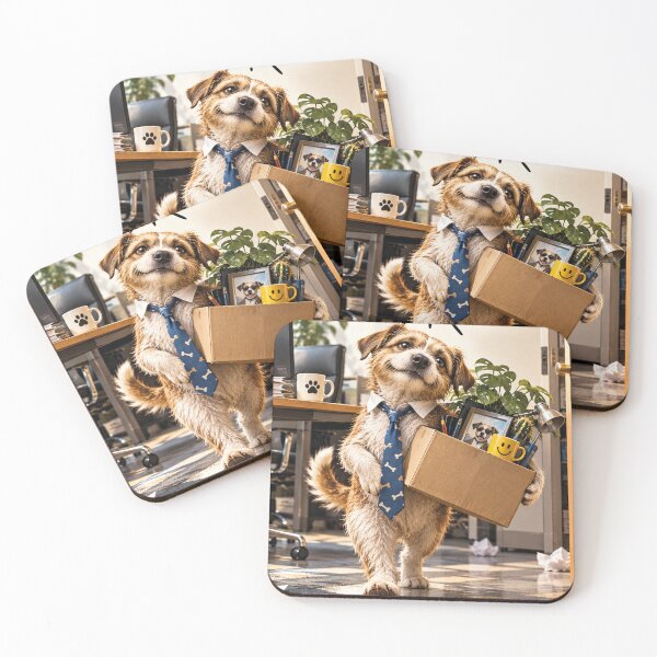 Item preview, I'm quitting funny dog office moving box saying designed and sold by Mauswohn.