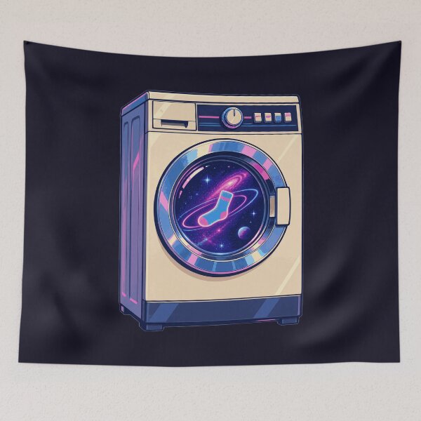 Item preview, Cosmic Galaxy Washing Machine Lost Sock Dimension designed and sold by KungPowUnicorn.
