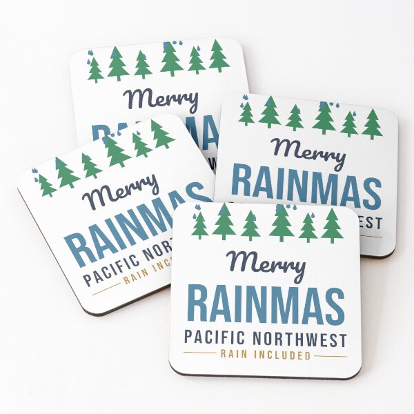 Item preview, Merry Rainmas Pacific Northwest Christmas (Light Edition) designed and sold by maxwang0802.