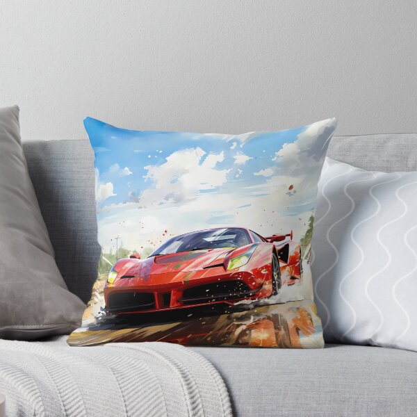 Item preview, Red Exotic Supercar Racing on Wet Open Road designed and sold by RevUpDesign.