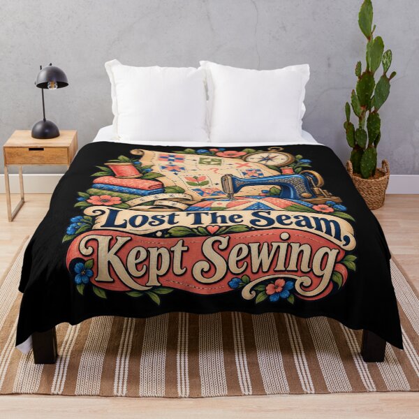 Item preview, Funny Lost Seam Kept Sewing Quilting Needlework Crafter designed and sold by adiencarteras.