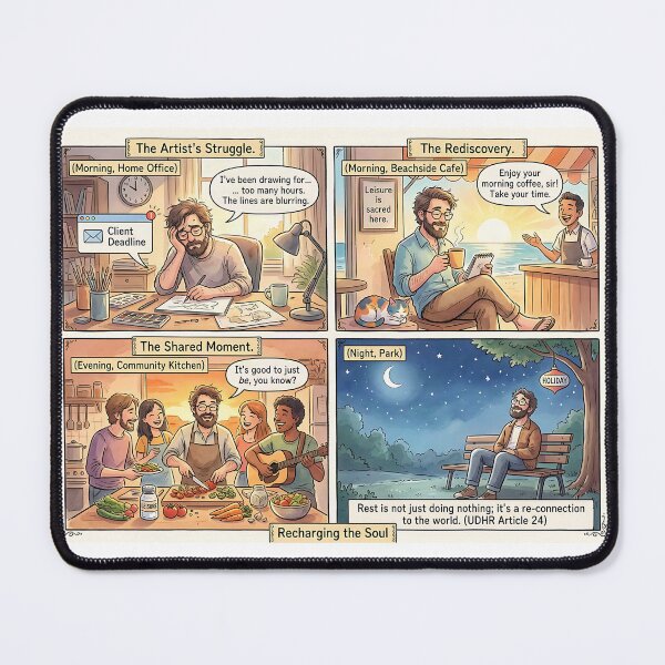 Item preview, The artist finds relaxation through time out and community. designed and sold by Mianku | Für das Leben.
