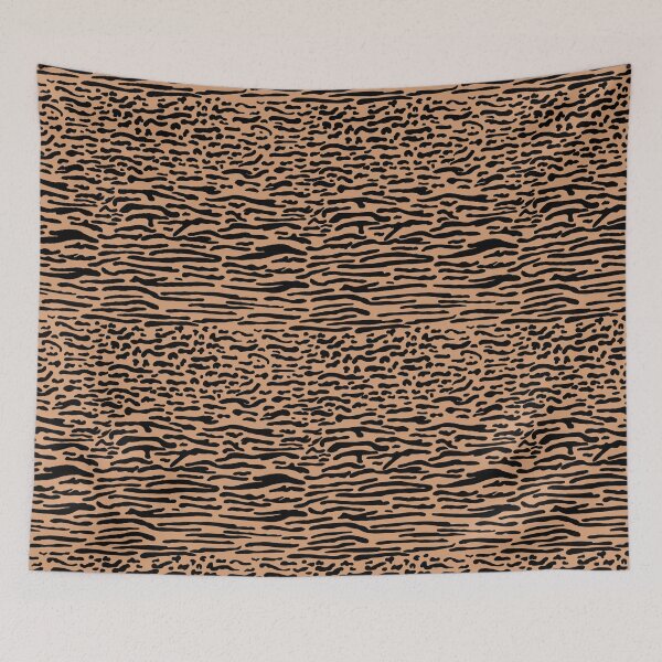Item preview, Warm Camel & Black Abstract designed and sold by wissal.studio.