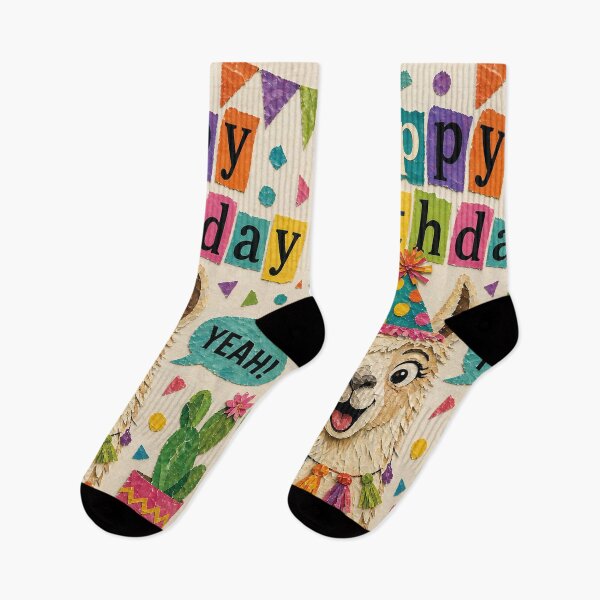 Item preview, Happy Birthday Lama Party Cactus Confetti Birthday Saying designed and sold by Mauswohn.