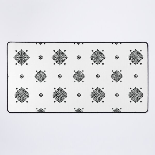 Item preview, Delicate floral pattern small in black and white designed and sold by Quiet Waters Design.