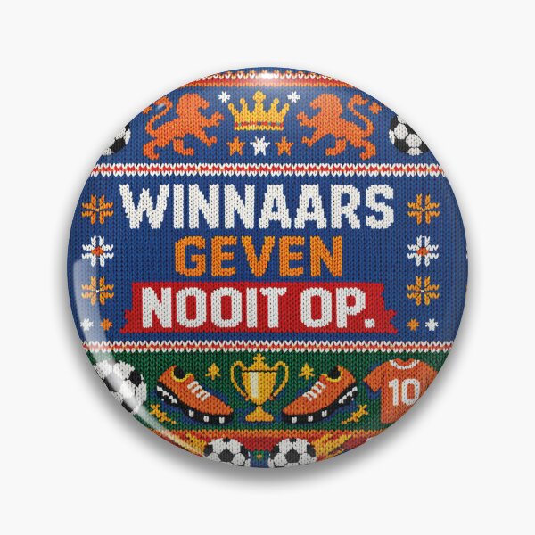 Item preview, Winnaars Geven Nooit Op Football Netherlands Knitting Pattern designed and sold by Mauswohn.