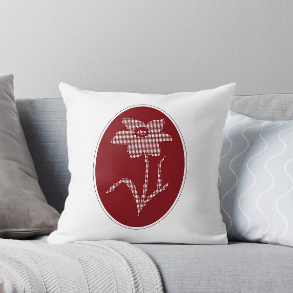 Item preview, Vintage Red Botanical Floral Motif in Oval Frame - 07 designed and sold by ivyysophia.