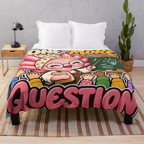Item preview, One More Question – Cute Axolotl Teacher Classroom Design designed and sold by HH Design House.