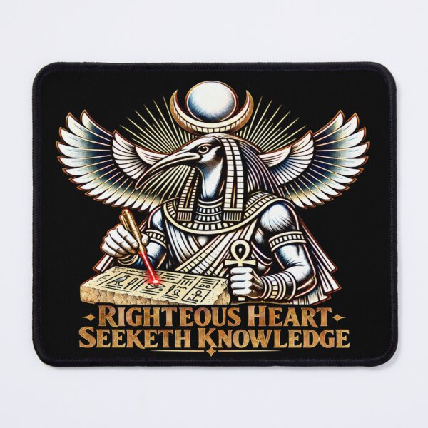 Item preview, Thoth Egyptian God of Wisdom – Righteous Heart Seeketh Knowledge designed and sold by HoodiePlanet.